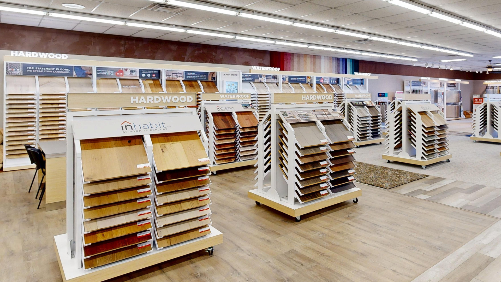 Hardwood flooring swatch