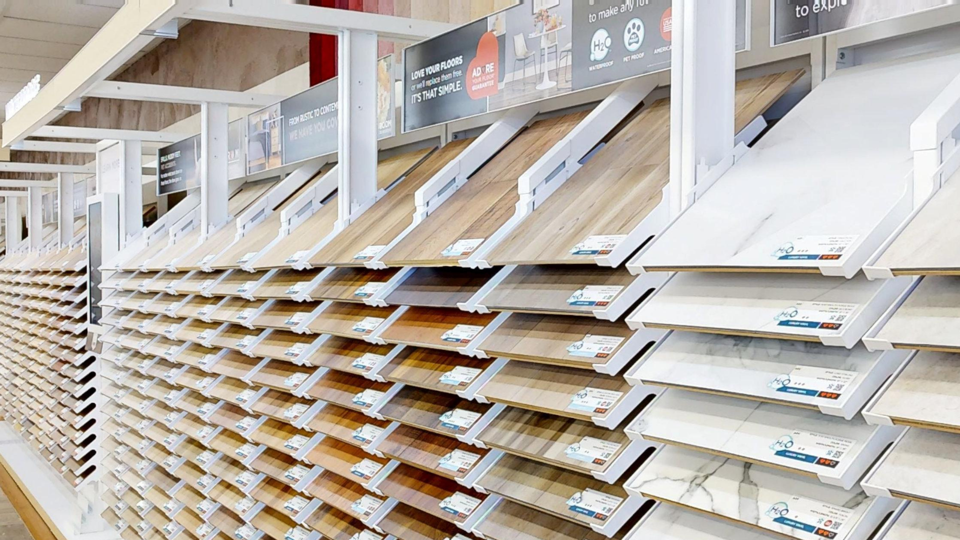 Laminate flooring swatch